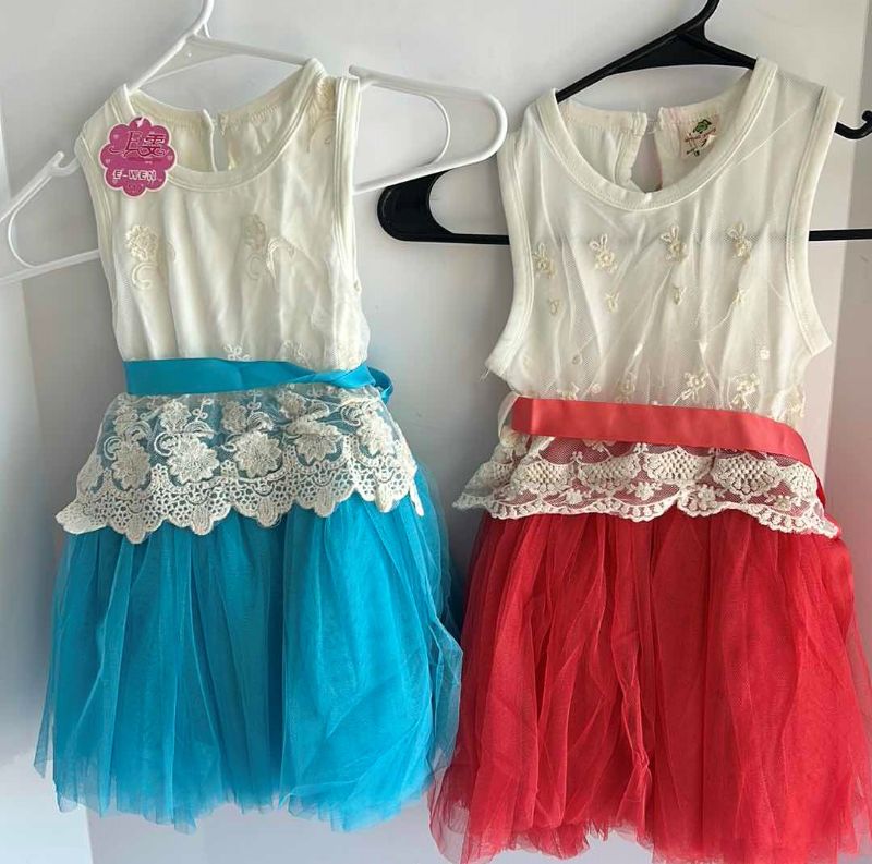 Photo 1 of 2 NEW CHILDRENS DRESSES SIZE 6-7