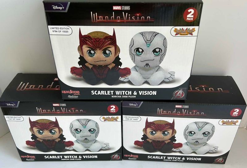 Photo 1 of THREE NEW MARVEL STUDIOS SCARLET WITCH AND VISION