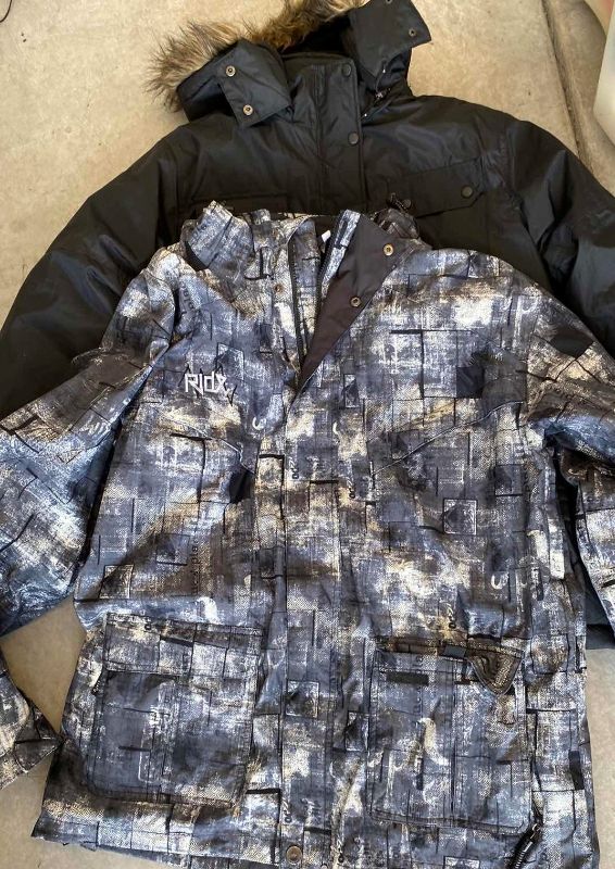 Photo 1 of 2 MENS JACKETS PRINT SIZE XL  BLACK SIZE MEDIUM