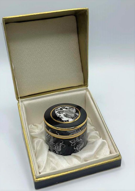 Photo 1 of VINTAGE 1979 LIMITED EDITION PORCELAIN HOLLOHAZA SZASZ TRINKET BOX 2”