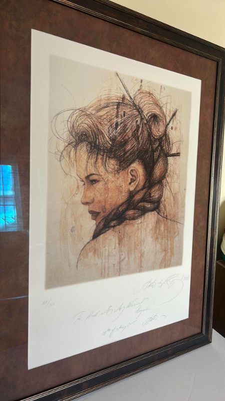 Photo 2 of ANTOR MOLNAR (FRANCE) SIGNED AND NUMBERED RARE "OPERA GALLERY EXEBITION" ARTWORK FRAMED 25.5” x 33” 