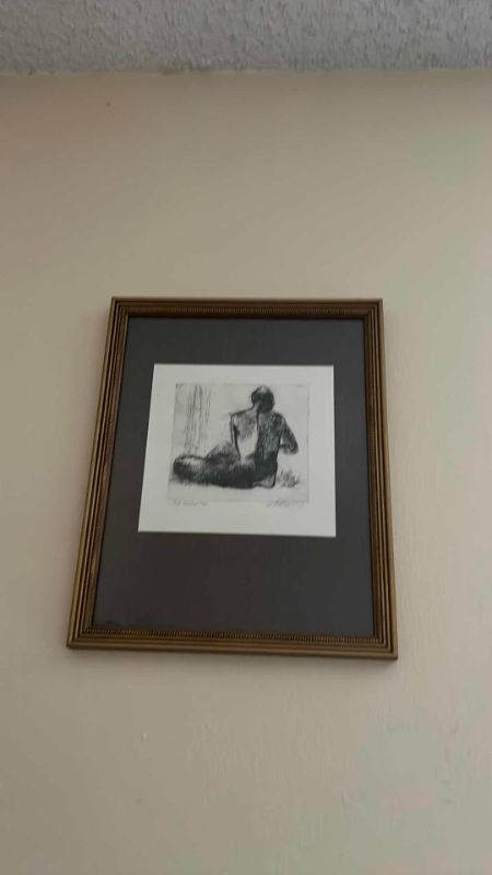 Photo 12 of GOLD FRAMED, SIGNED AND NUMBERED ETCHING WITH COA