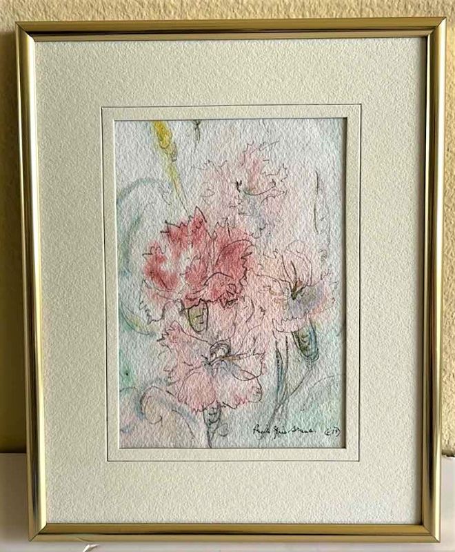 Photo 1 of ARTIST SIGNED WATERCOLOR FRAMED ARTWORK 8” X 10”