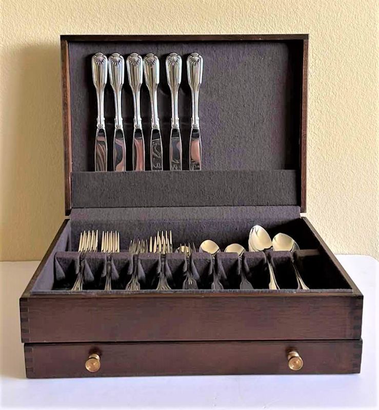 Photo 1 of SILVER FLATWARE CUTLERY SET