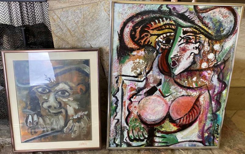 Photo 1 of SILVER FRAMED PICASSO COPIES BY FAMILY FRIEND LARGEST 16” X 20”