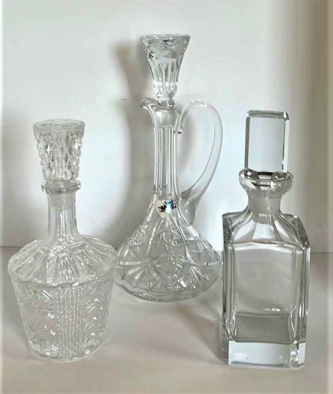 Photo 1 of 3 CRYSTAL DECANTERS