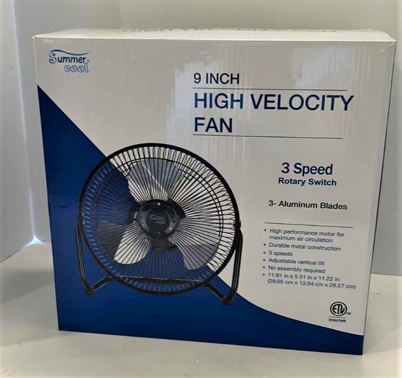 Photo 1 of NEW 9” HIGH VELOCITY FAN