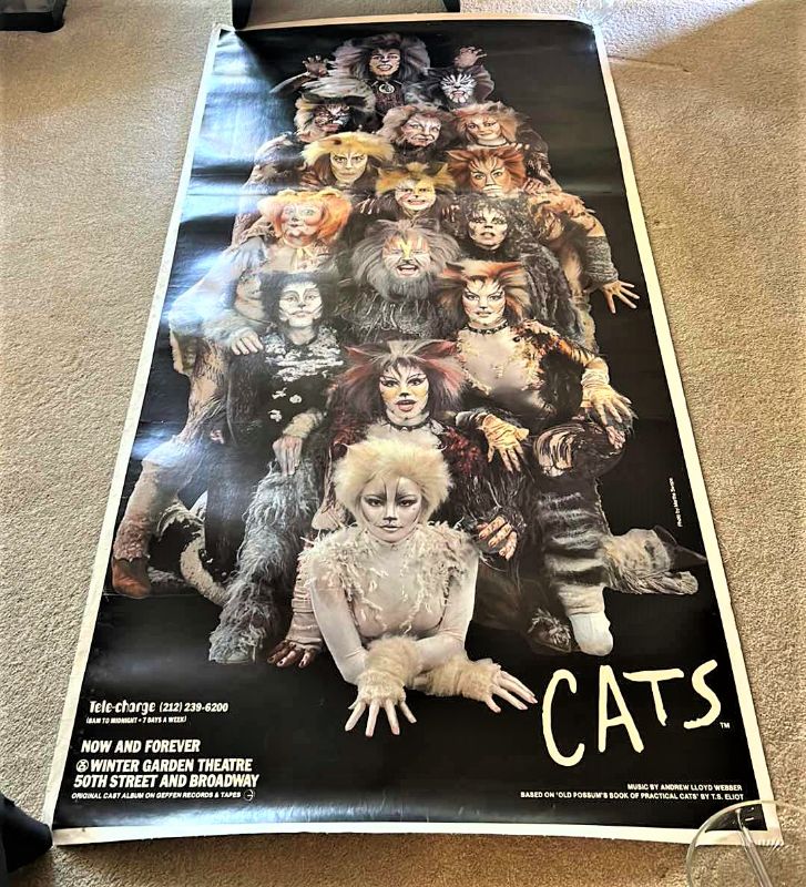 Photo 1 of CATS CANVAS POSTER 41” x 82.5”
