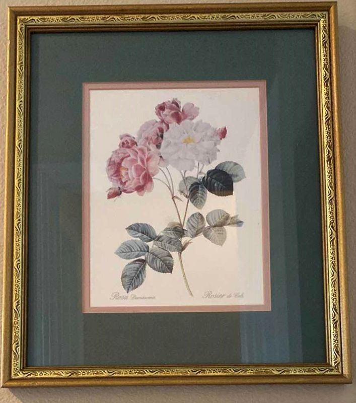 Photo 1 of GOLD FRAMED ROSES 13” X 15”
