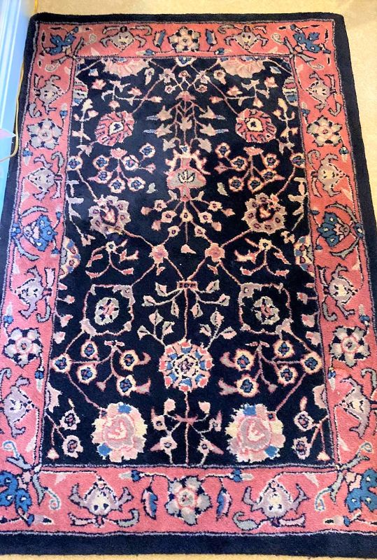 Photo 1 of HAND CARVED WOOL RUG 3’ X 4’6”