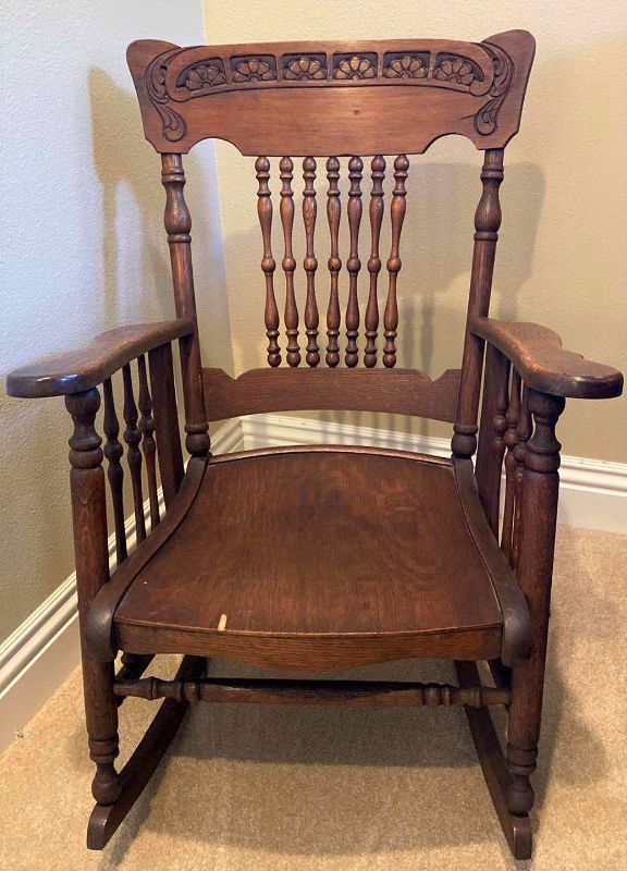 Photo 1 of ANTIQUE ROCKING CHAIR