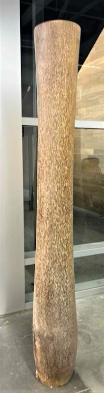 Photo 1 of HUGE HALLOWED OUT PALM WOOD VASE 12”x 81”