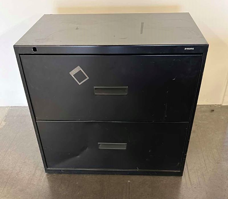 Photo 1 of 2 DRAWER LATERAL METAL FILING CABINET 30” X 19” H28”