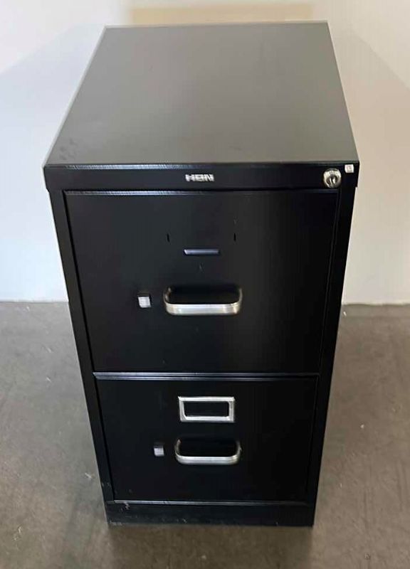 Photo 1 of 2 DRAWER METAL FILING CABINET 15” X 22” H26”