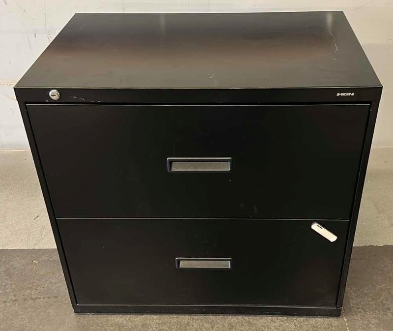 Photo 1 of 2 DRAWER LATERAL METAL FILING CABINET 30” X 19” H28”