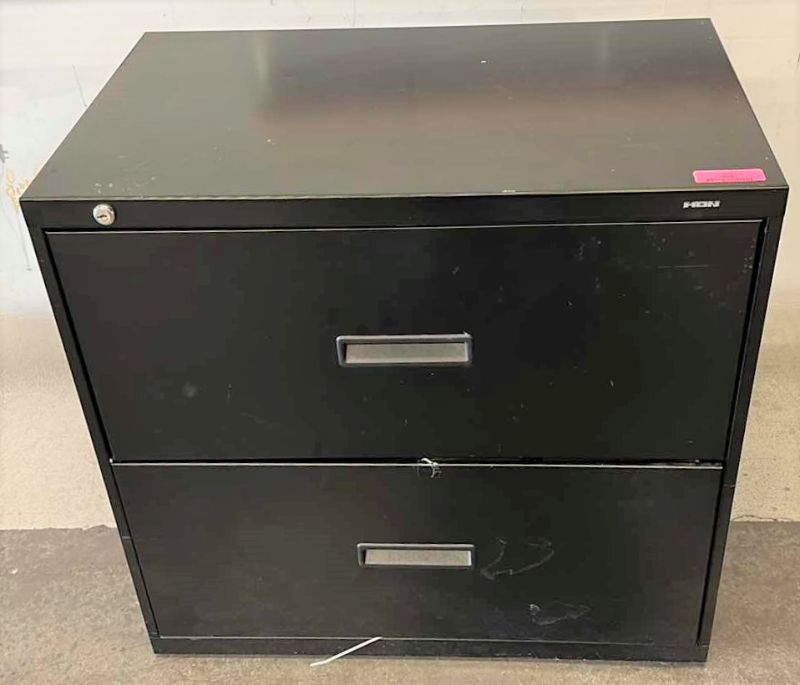 Photo 1 of 2 DRAWER LATERAL METAL FILING CABINET 30” X 19” H28”