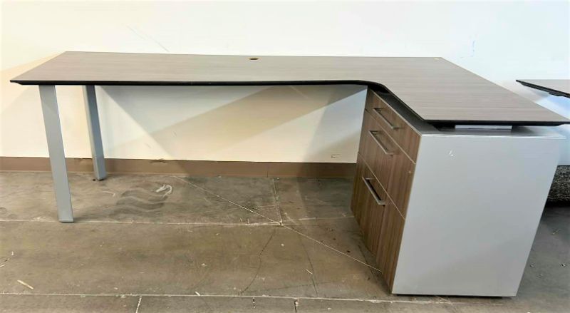 Photo 12 of MODERN OFFICE DESK WITH LATERAL FILES 7’ x 4’ x H29”