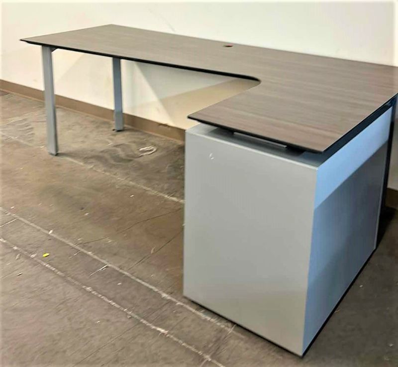 Photo 1 of MODERN OFFICE DESK WITH LATERAL FILES 7’ x 4’ x H29”