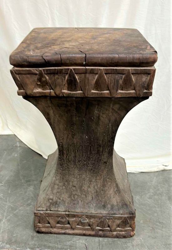 Photo 1 of HEAVY SOLID WOOD PEDESTAL