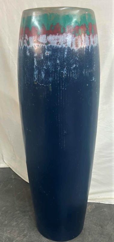 Photo 1 of  PAINTED WOOD VASE 26.5”