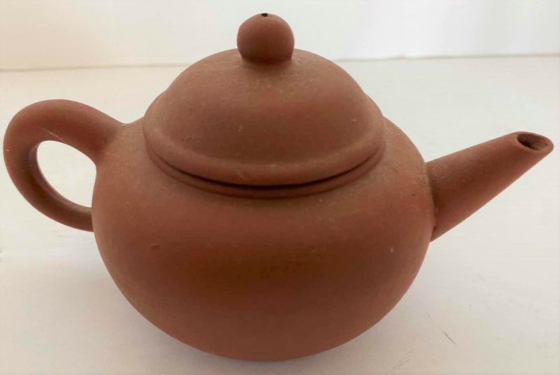 Photo 1 of VINTAGE CHINESE COLLECTIBLE CLAY TEA POT 5 3/4” x 2 3/4“