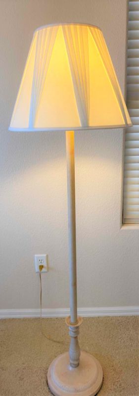Photo 1 of ALMOND COLORED FLOOR LAMP H62”