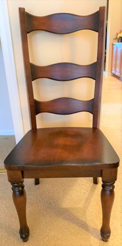 Photo 1 of DARK WOOD DINING CHAIR