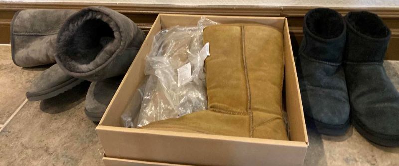 Photo 1 of 3-WOMENS SIZE 8 PAIRS OF UGGS SHOES