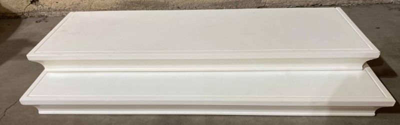 Photo 1 of PAIR OF PLASTIC WALL SHELVES 24“ x 8“