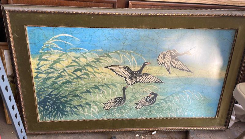 Photo 1 of FRAMED DUCK ART 56”x34”