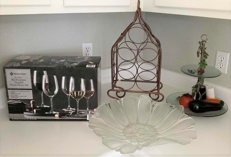 Photo 1 of WINE RACK, GLASSES AND MORE