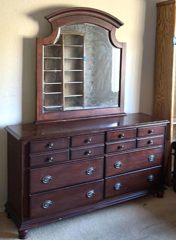 Photo 1 of DRESSER WITH MIRROR 16“ x 18“ x 33“ MIRROR IS 41 X 44