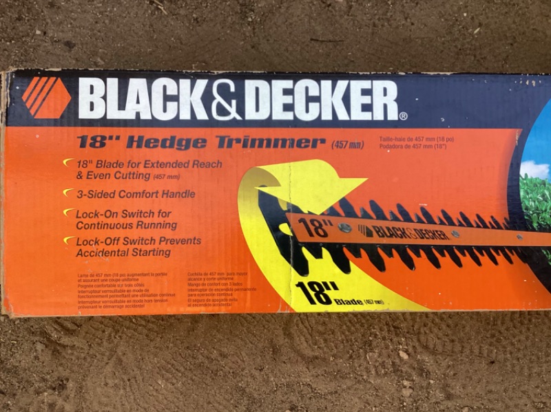 Photo 3 of BLACK & DECKER 18” HEDGE TRIMMER