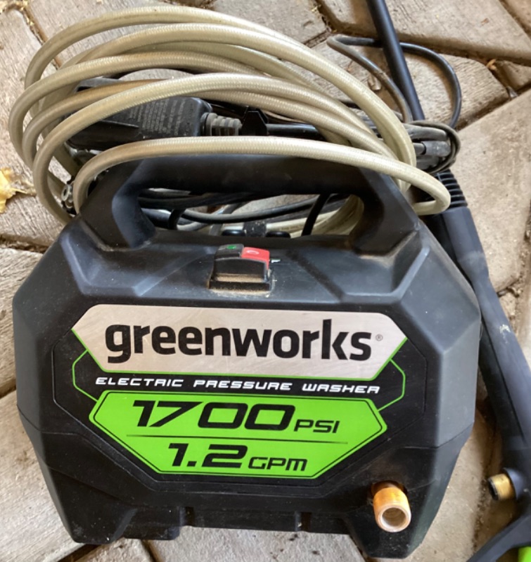 Photo 1 of GREENWORKS ELECTRIC PRESSURE WASHER