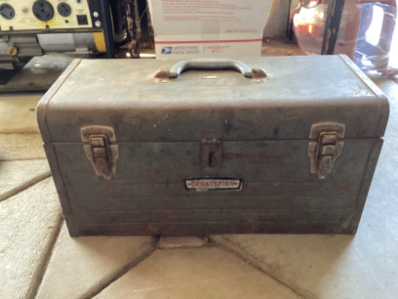 Photo 1 of CRAFTSMAN VINTAGE TOOL BOX WITH SOME TOOLS