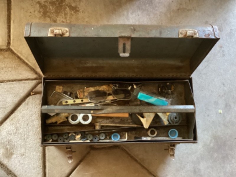 Photo 4 of CRAFTSMAN VINTAGE TOOL BOX WITH SOME TOOLS