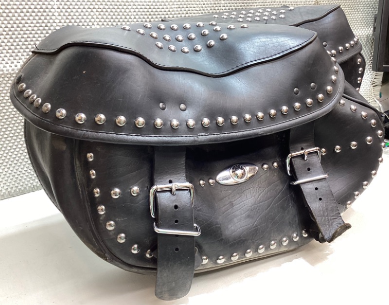 Photo 2 of HARLEY DAVIDSON STUDDED LEATHER SADLE BAGS