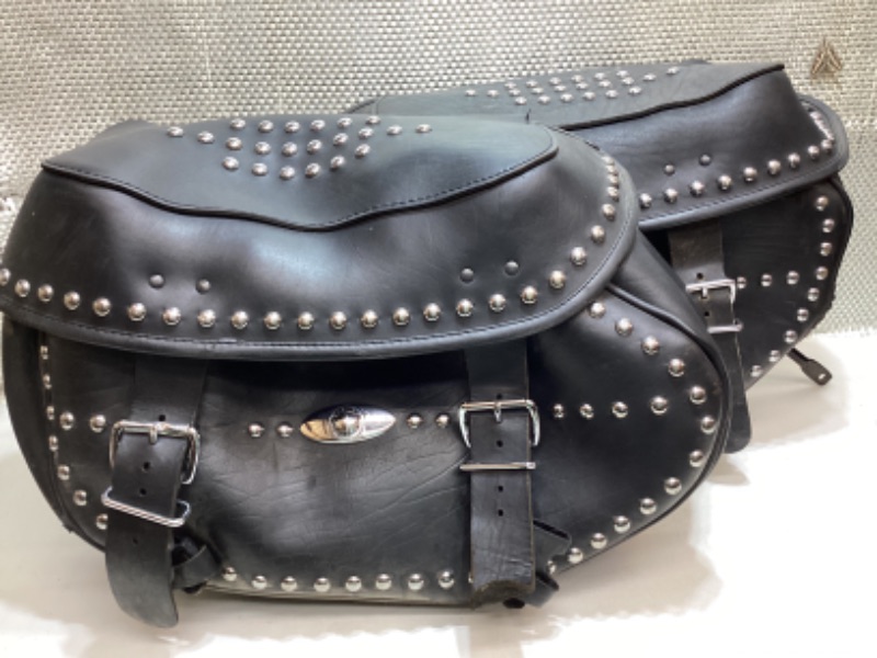 Photo 1 of HARLEY DAVIDSON STUDDED LEATHER SADLE BAGS