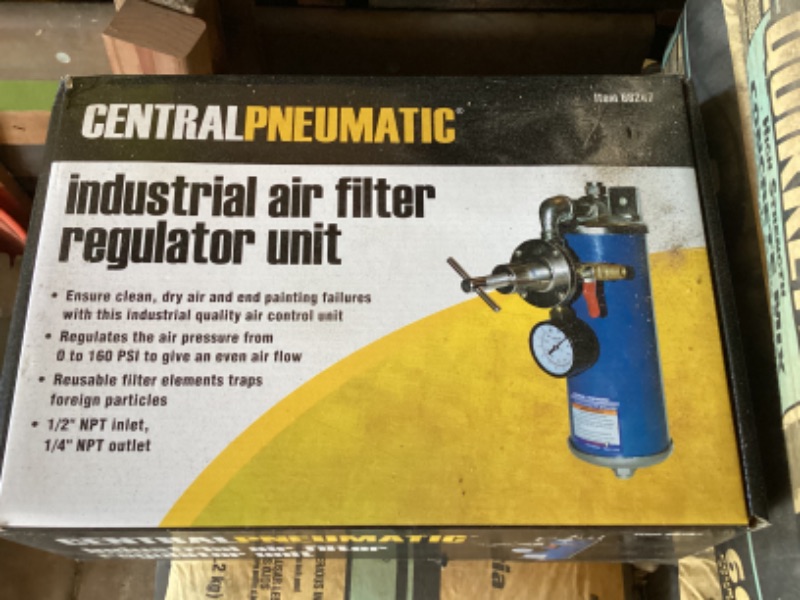 Photo 1 of CENTRAL PNEUMATIC INDUSTRIAL AIR FILTER REGULATOR UNIT