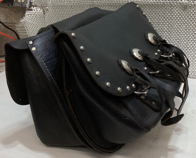 Photo 4 of LEATHER SADDLE BAGS FOR MOTORCYCLE 