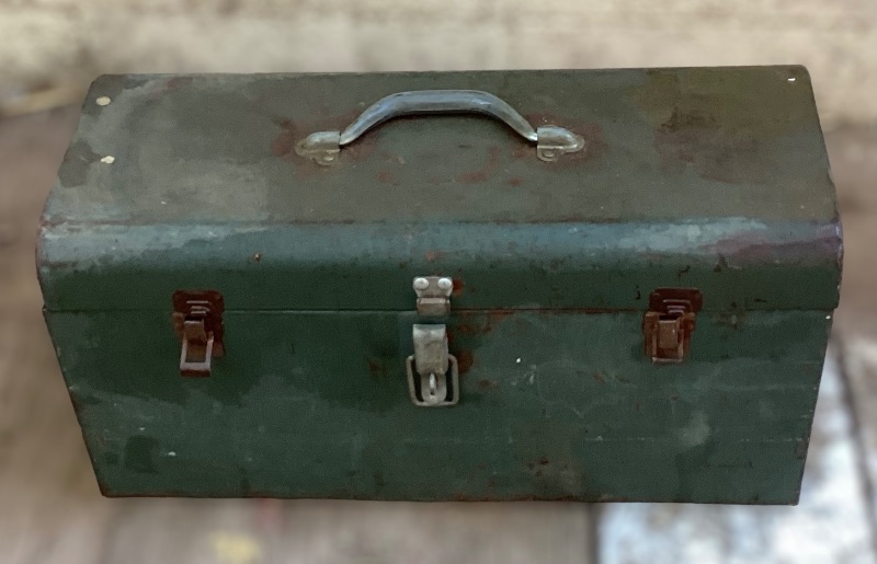 Photo 2 of VINTAGE TOOL BOX AND MISCELLANEOUS TOOLS