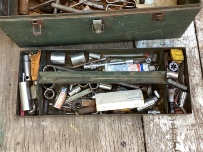 Photo 3 of VINTAGE TOOL BOX AND MISCELLANEOUS TOOLS