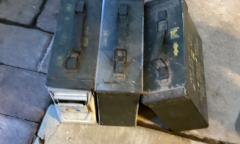 Photo 2 of MILITARY AMMO CANS - SOME  MAY HAVE NUTS BOILED SCREWS