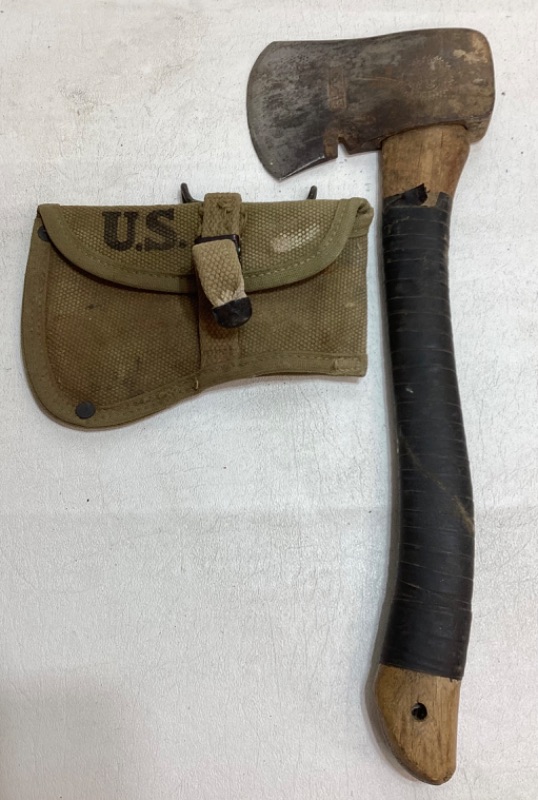 Photo 3 of BOY SCOUT POST PLUMB AXE CIRCA 1950’s & 1940’s USA MILITARY ISSUED SLEATH