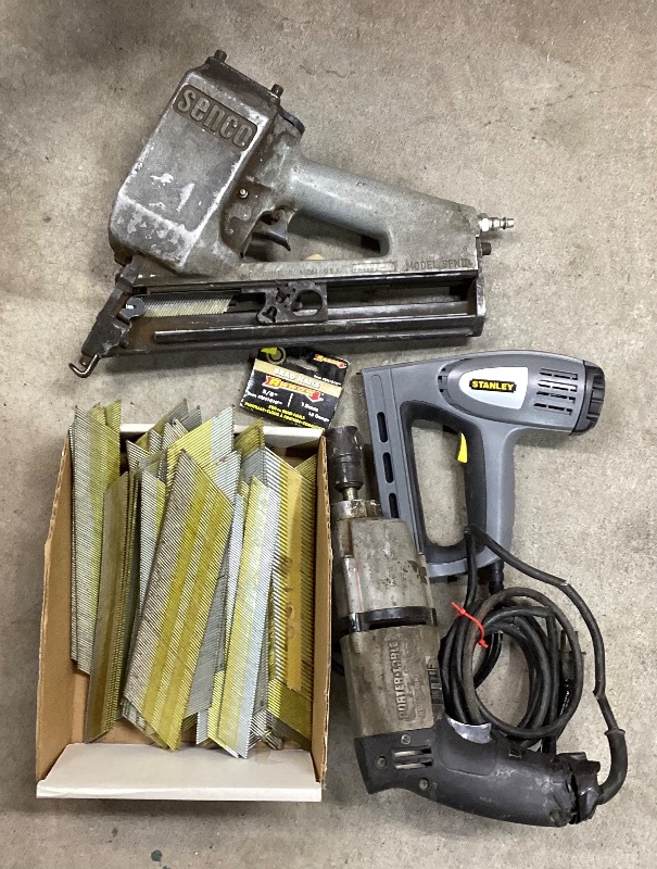 Photo 1 of STANLEY STAPLE GUN , SENCO BRAD NAILER AND MORE