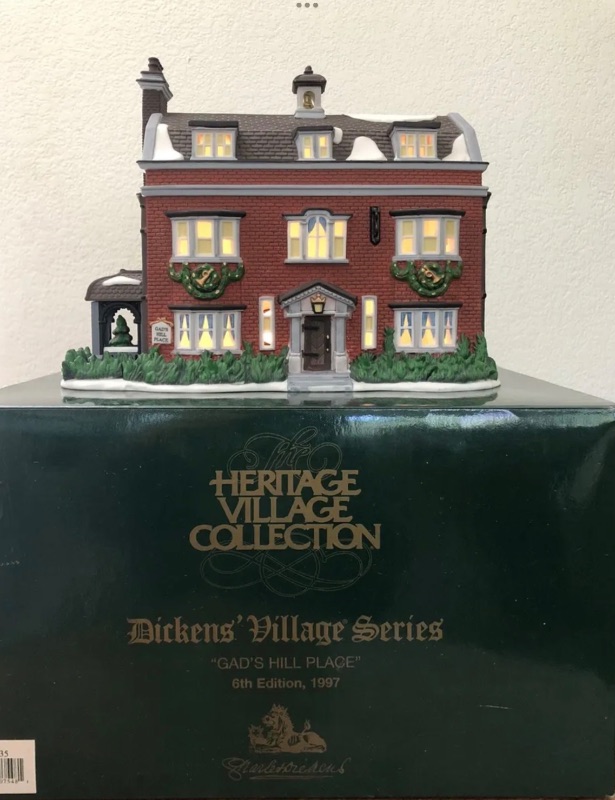 Photo 5 of  DEPARTMENT 56 DICKENS VILLAGE SERIES GADS HILL PALACE 6th EDITION 1997