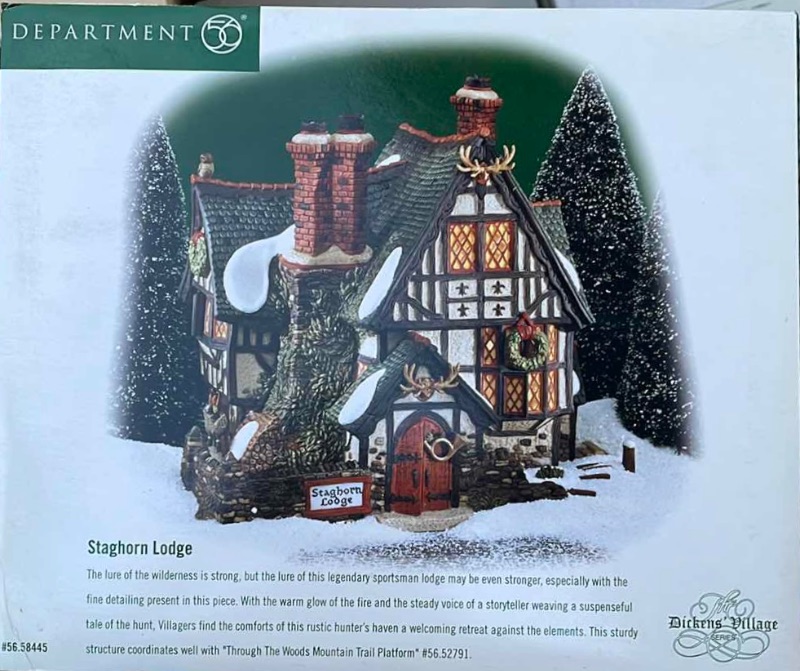 Photo 3 of DEPARTMENT 56 DICKENS VILLAGE STAGHORN LODGE ISSUED 1999 RETIRED 2002