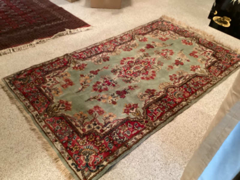 Photo 2 of ANTIQUE HAND KNOTTED PERSIAN RUG 1940S 80x48
