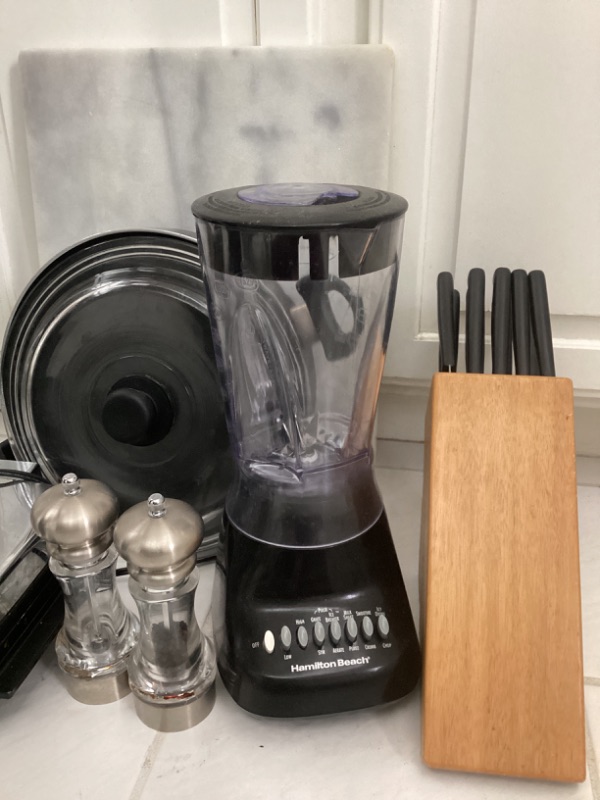 Photo 2 of HAMILTON  BEACH BLENDER, REGENT SHEFFIELD KNIFE SET, WAFFLE IRON & MORE