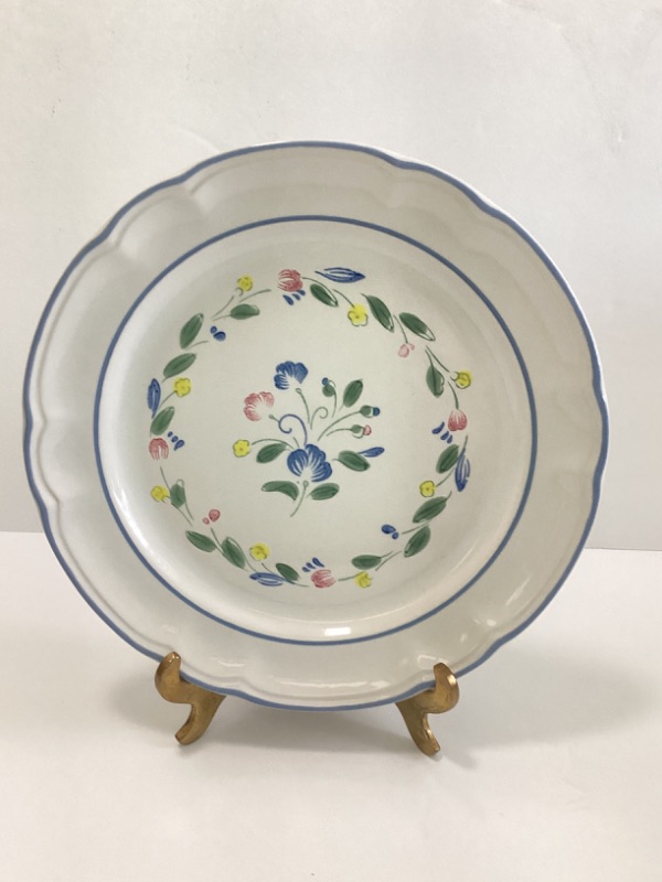 Photo 1 of FLORAL EXPRESSIONS STONEWARE- - MEXICO-9 8” PLATES
